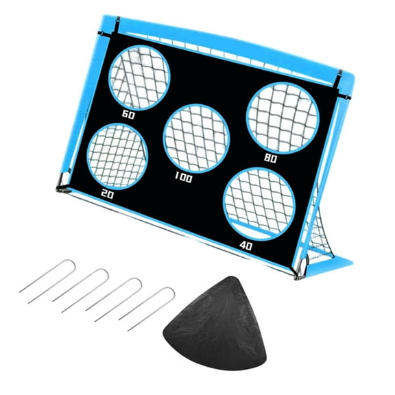 GARENDE Soccer Goal Combination Goals for Games Indoor and Outdoor Sports Blue 120cm Length