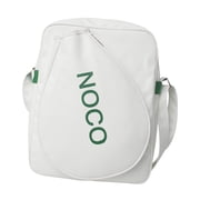 GARENDE Tennis Bag Large Crossbody Backpack for Badminton Racquet White