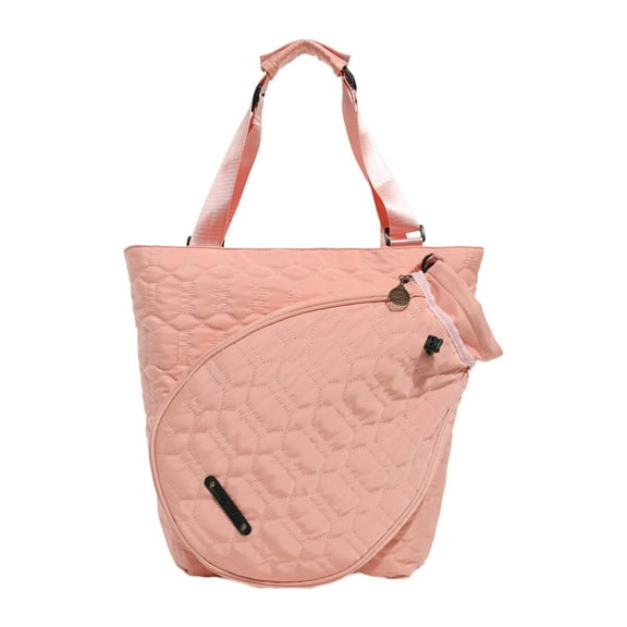 GARENDE Tennis Tote Bag Carrying Bag Pickleball Racket Bag Women Men Players Handbag Pink Red