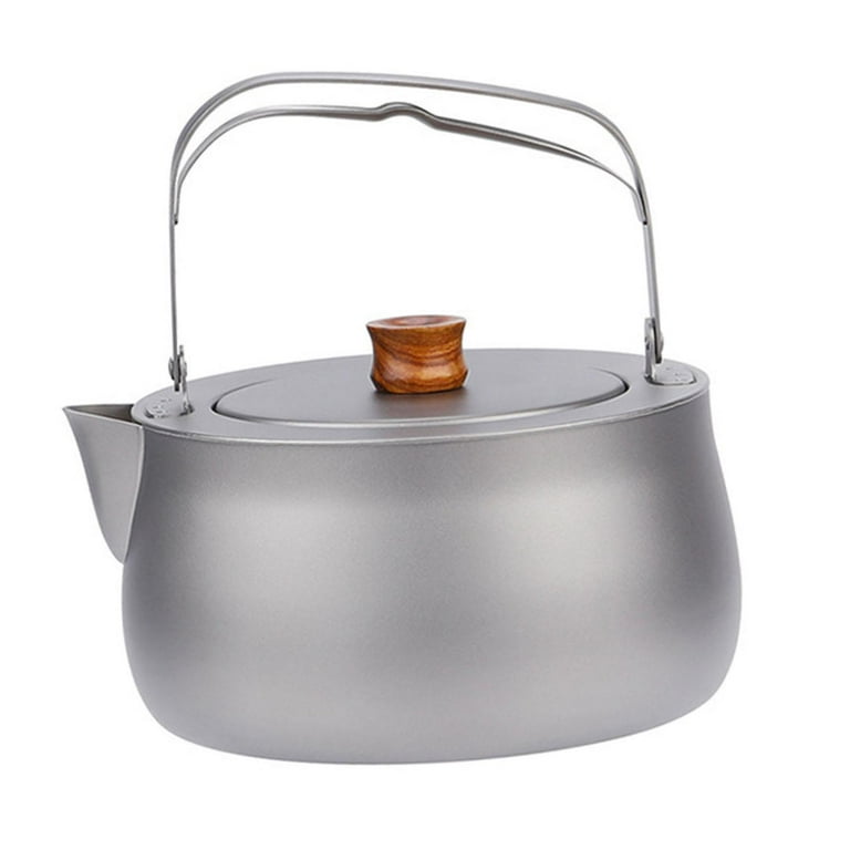 GARENDE Titanium Water Kettle Easy Carrying Camping Kettle for Picnic Camping Travel