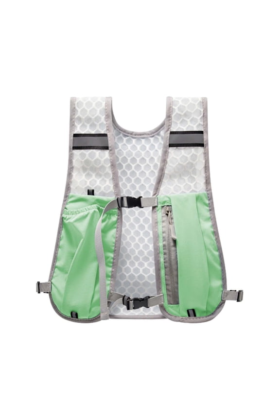 Vest Adjustable Buckle for Jogging Mountaineering Trail Green