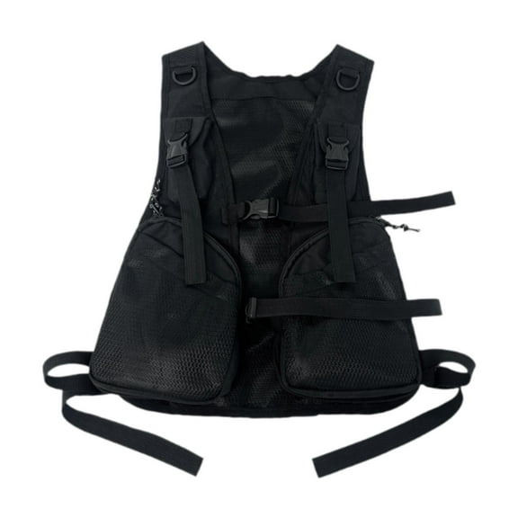 GARENDE Vest Bag Fashion Reflective Strip Runner Rucksack for Outdoor Hunting Hiking Black