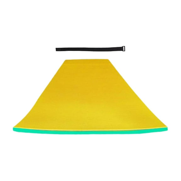 GARENDE Water Mat Float Blanket Raft for Pool Xpe Cotton Portable Water Recreation Lounge Mattress for Boat Outdoor Yellow 110x40x2.2cm