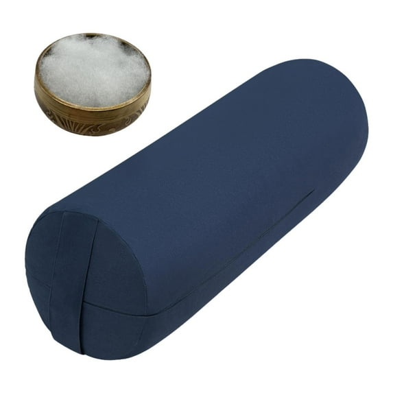 GARENDE Yoga Bolster Machine Washable Cover Yoga Pillow for Balance Restorative Yoga Cylinder Blue