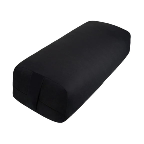 GARENDE Yoga Bolster Machine Washable Cover Yoga Pillow for Balance Restorative Yoga Rectangle Black