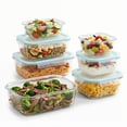 thumbnail image 1 of CISILOV 7 Pack Glass Food Storage Containers with Lids,Lunch Box Microwave Safe, Airtight Meal Prep Containers Glass, Oven Safe Bento Boxes,Tupperware Set, 1 of 7