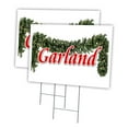 thumbnail image 1 of GARLAND 2 Pack Of 12" x 16" Yard Sign & Stake | Advertise Your Business | Stake Included Image On Both Sides | Made in The USA, 1 of 3