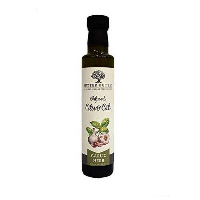 GARLIC HERB INFUSED OLIVE OIL 8.5 FL. OZ.
