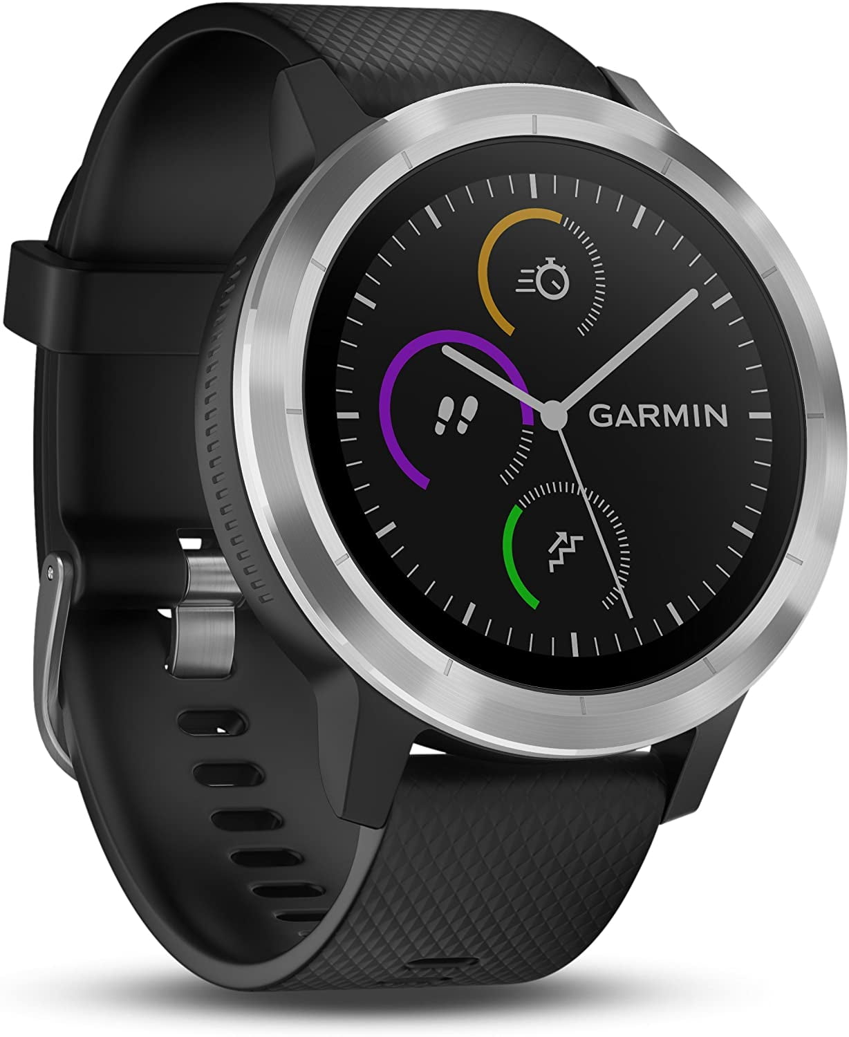 GARMIN - GARMIN vívoactive 3 Black Slate Garmin vivoactive 3 (Black with Slate Hardware) 010-01769-11 B&H