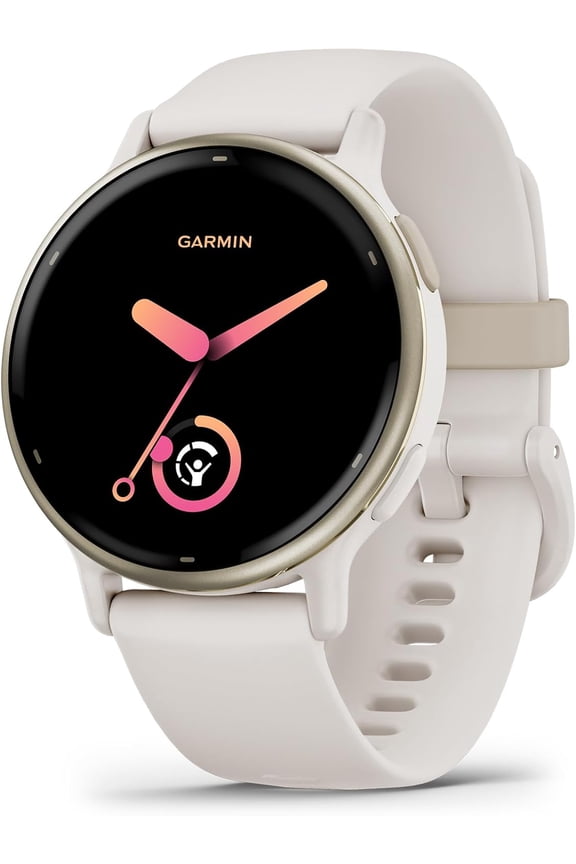 Restored GARMIN vivoactive 5 GPS Smart watch, Health & Fitness Tracker with AMOLED Display, 11-Day Battery Life, Android, iOS, Ivory, 1 Count