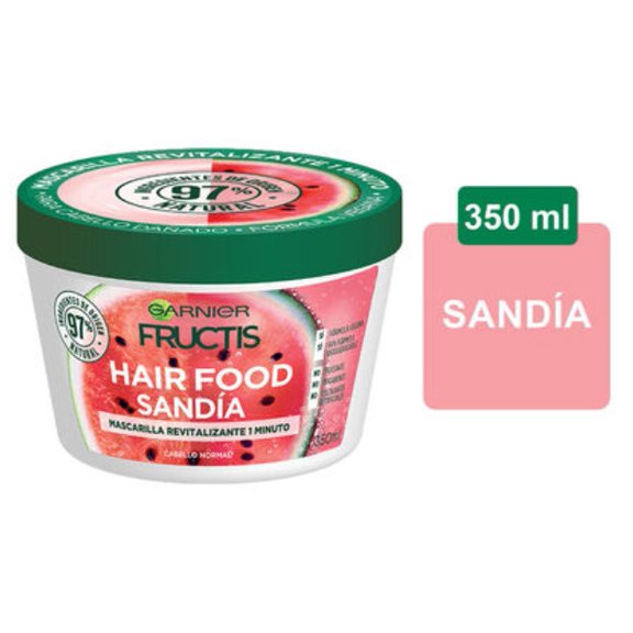 GARNIER FRUCTIS MASCARILLA CABELLO NORMAL HAIR FOOD SANDIA REVITALIZANTE 350 ML