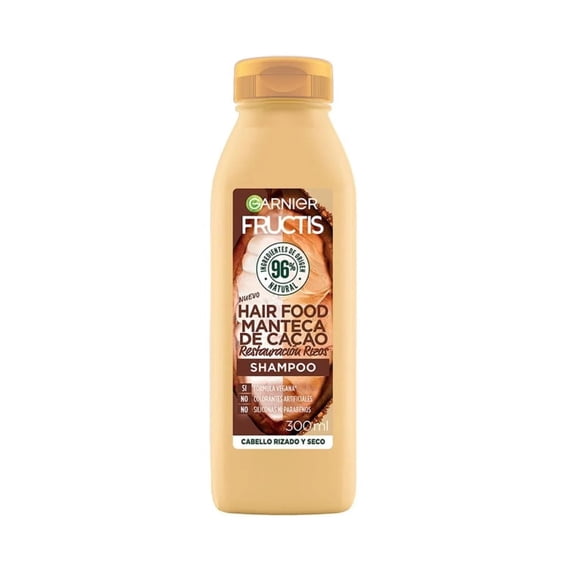 GARNIER FRUCTIS SHAMPOO HAIR FOOD MANTECA DE CACAO CABELLO RIZADO Y SECO 300 ML