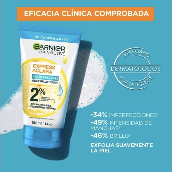 GARNIER SKIN ACTIVE EXPRESS ACLARA VITAMINA C 150ml