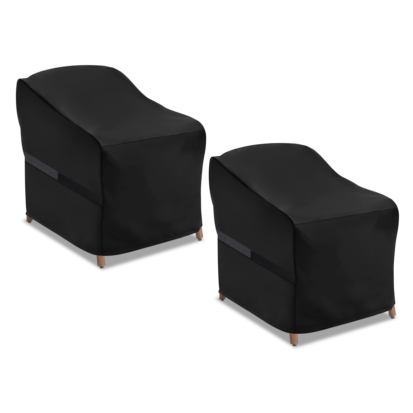 GARPROVM Patio Chair Covers 2 Pack, 600D Heavy Duty Waterproof Lounge