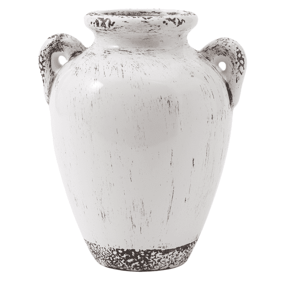 GARSHEON Ceramic Vase, White Ceramic Vase
