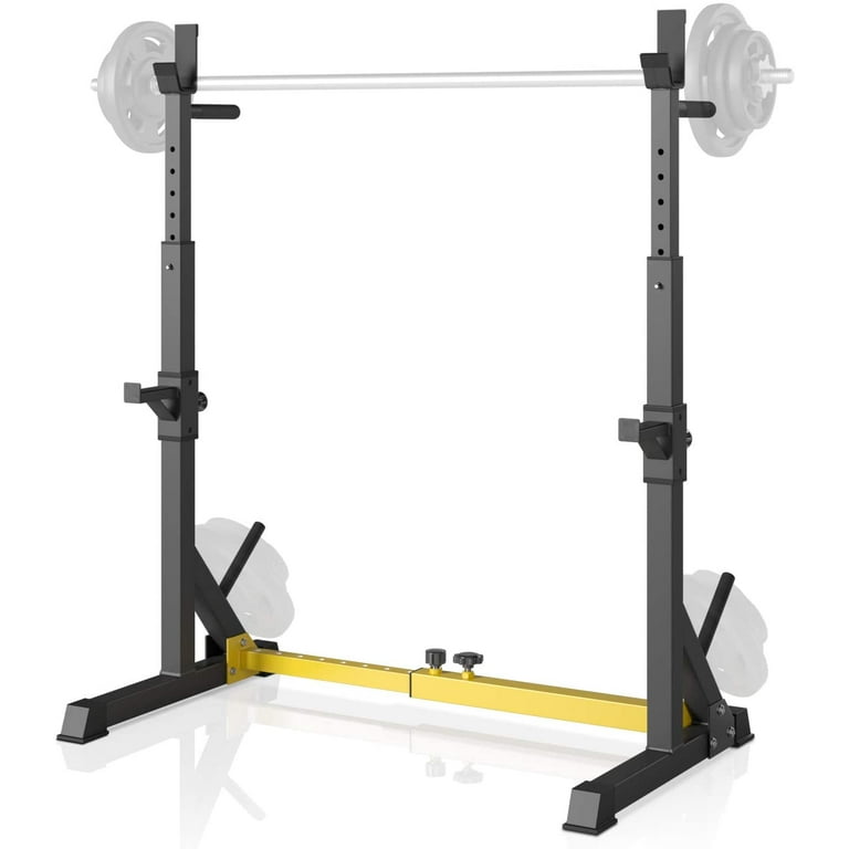 GARTIO Adjustable Bar Set Workout Squat Weight Rack, Bench Press