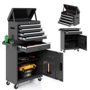 GARTOO 2-in-1 Detachable Rolling Tool Chest with 5 Drawers & 2 Trays - Heavy Duty Storage Solution