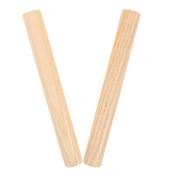 GARVALON 1 Pair Wood Rhythm Sticks for Kids Beginner Friendly Percussion Practice Cylindrical Shape 7.9x0.8x0.8in