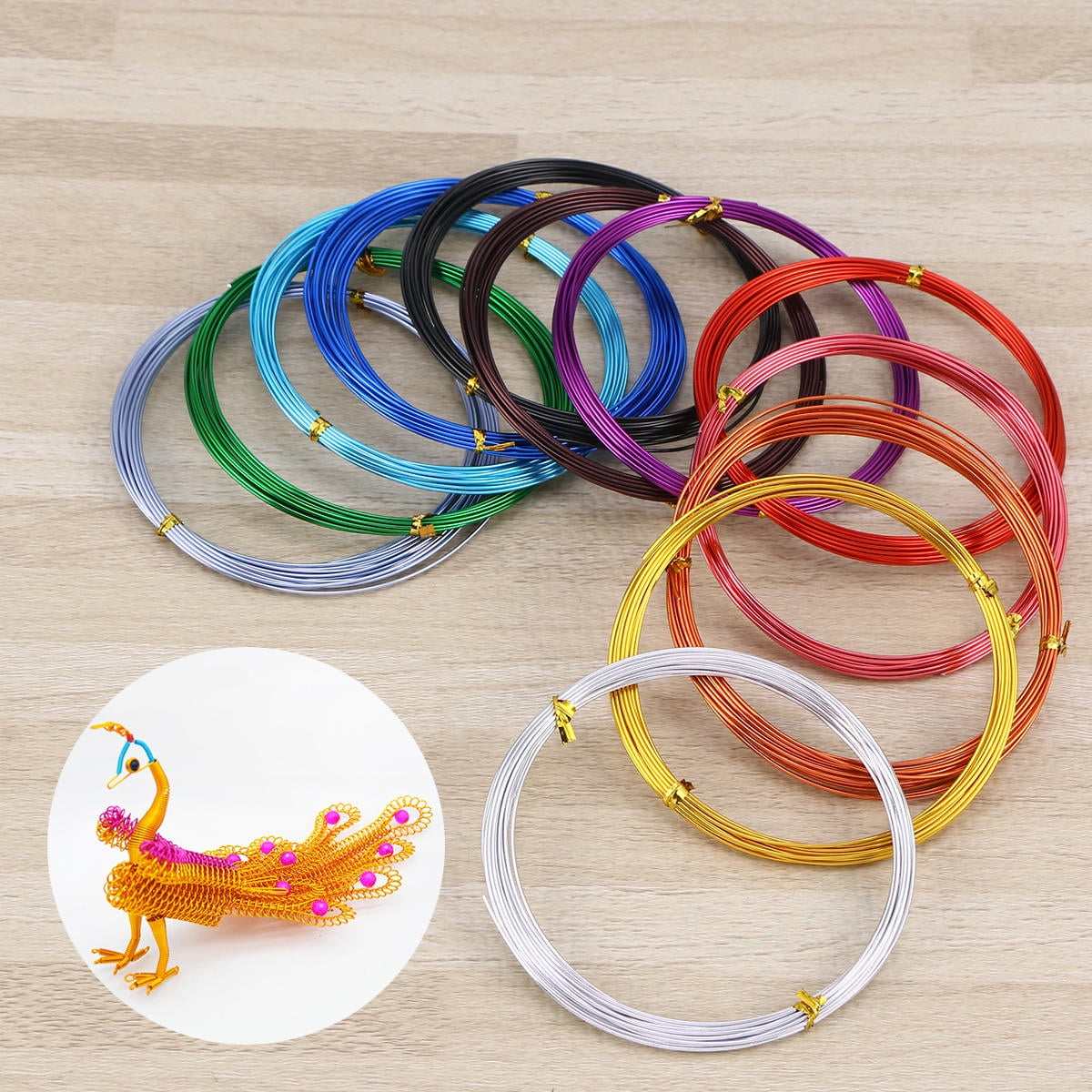 GARVALON 1 Set Sculpting Aluminum Wire Assorted Color For Jewelry ...