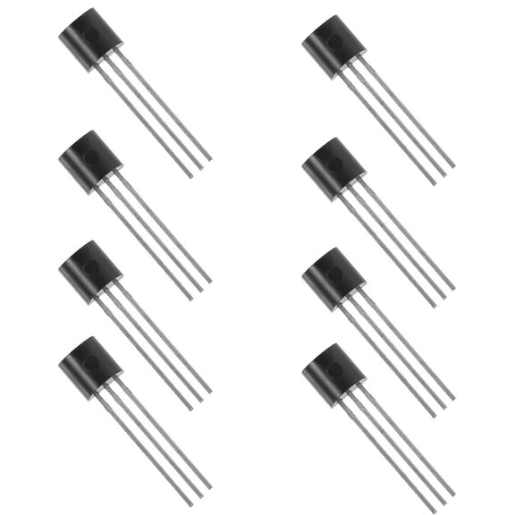 GARVALON 10Pcs Black To92 Digital Temperature Probe for Consumer Electronics