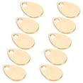 thumbnail image 1 of GARVALON 10Pcs Brass Blanks Flat Round Tag Charms For Diy Jewelry Making, 1 of 7