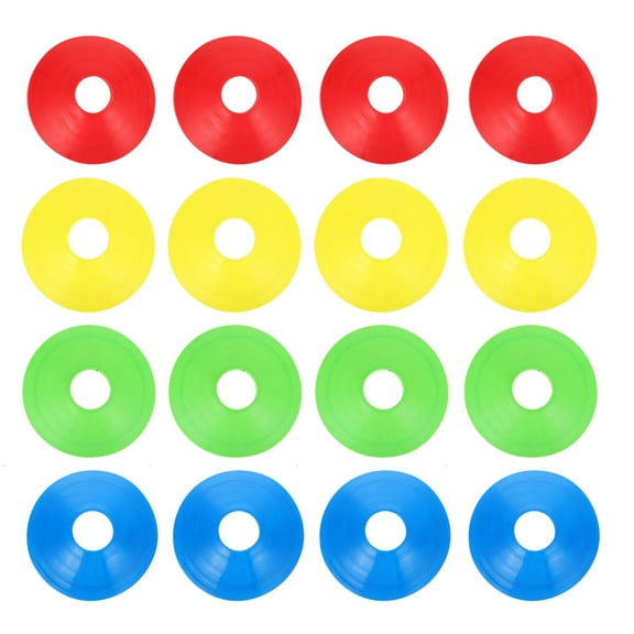 GARVALON 12Pcs Pe Football Training Equipment Spot Markers for Sports in Multiple Colors