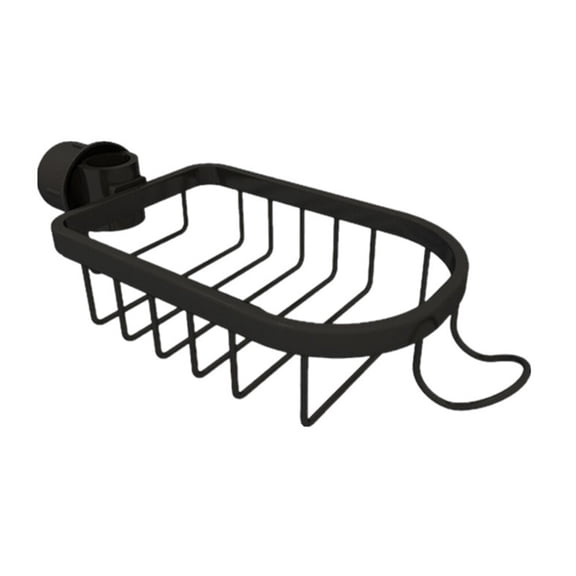 GARVALON 1Pack Black Kitchen Towel Rack for Sink Stable Non Deformable Square Simple Design