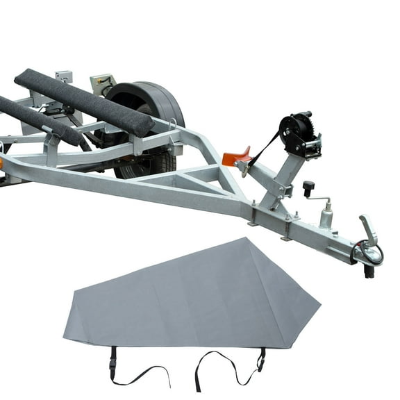 GARVALON 1Pack Grey Non-Woven Fabric Trailer Cover for Protection in Summer and Winter 11.8x7.9x3.9in