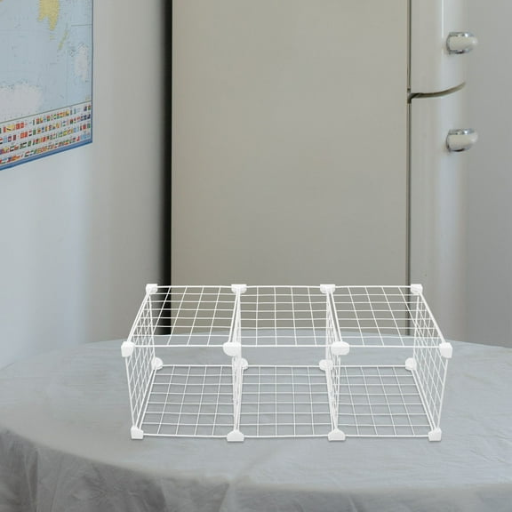 GARVALON 1Pack Refrigerator Shelves Iron Fridge Shelf Dividers White 24.8X12.4X8.5in