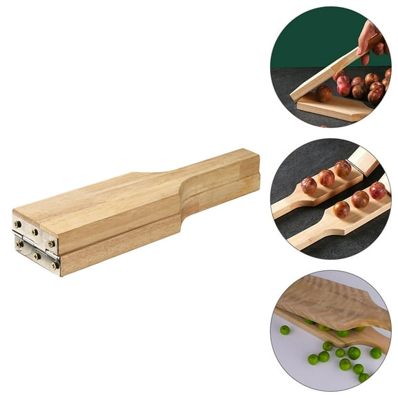 GARVALON 1Pc Household Wooden Clamp for Pressing Fruits and Crushing Garlic in Home