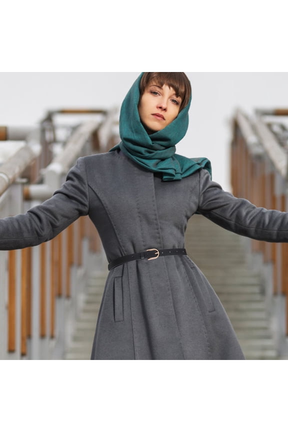 1Pcs Ladies Belts Flat Pu Black Color 104.7X3.4X1.5In Casual Wear Everyday Use