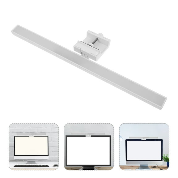 GARVALON 1Pcs Led Monitor Light Bar Eye-Caring and Screen Attachment for Long Hours of Work 12.99X3.27X1.18in