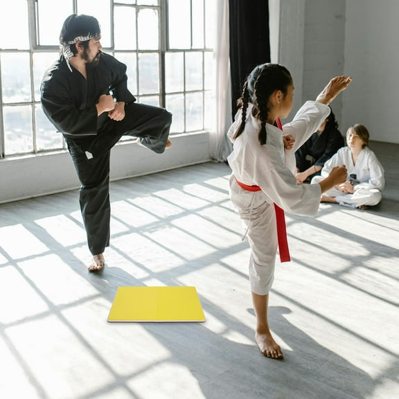 GARVALON 1Pcs Martial Arts Equipment for Training and Competition in Yellow 12.2x9.1x0.4in