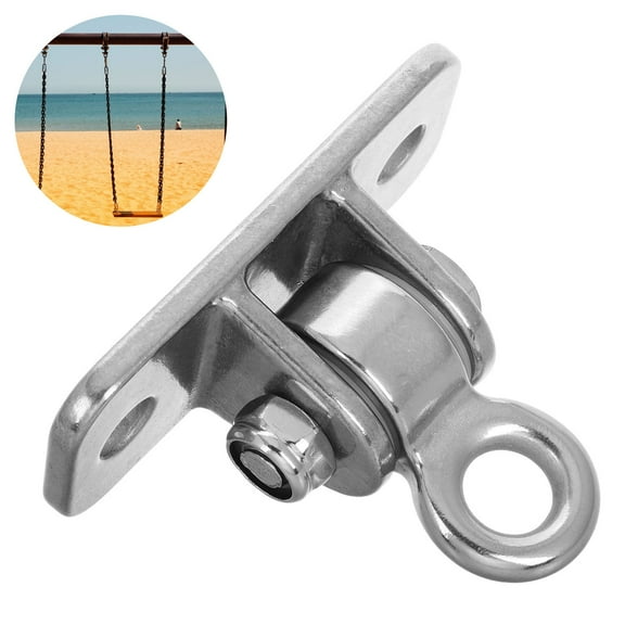 GARVALON 1Set Galvanized Iron Swing Hangers for Indoor and Outdoor Use with High Weight Capacity Silver