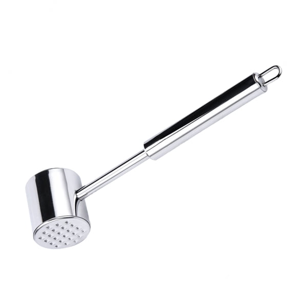 GARVALON 1Set Steak Hammer Stainless Steel Kitchen Tool for Tenderizing Meat and Loosen Muscle Fibres Home Cooks