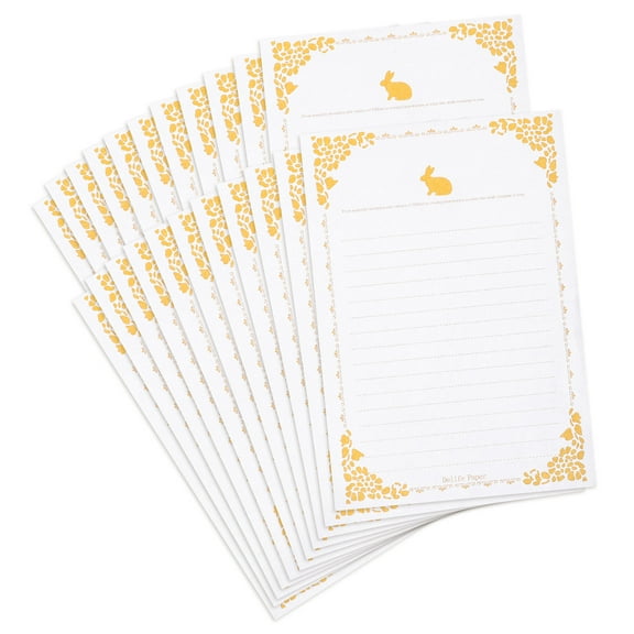 GARVALON 20 Sheets Letter Writing Stationery Paper for Invitations and 11.4x5.7in