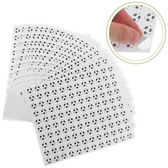 GARVALON 20 Sheets Multi Color Sports Stickers for Football Fans and Kids Soccer Stickers for Boys