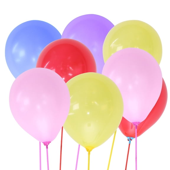 GARVALON 200Pcs Latex Ball Big Colorful Balloons For Ambiance Creation In Parties