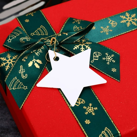 GARVALON 200Pcs Star Tags for Birthdays and Other Celebrations 2.36X2.36X0.04in