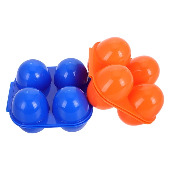 GARVALON 2Pcs Deviled Egg Containers with Lid for Camping and Picnic in Blue
