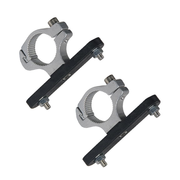 GARVALON 2Pcs Square Shape Water Bottle Cage Holder Adapter for Bike Saddle Mounting Base Black and Silver