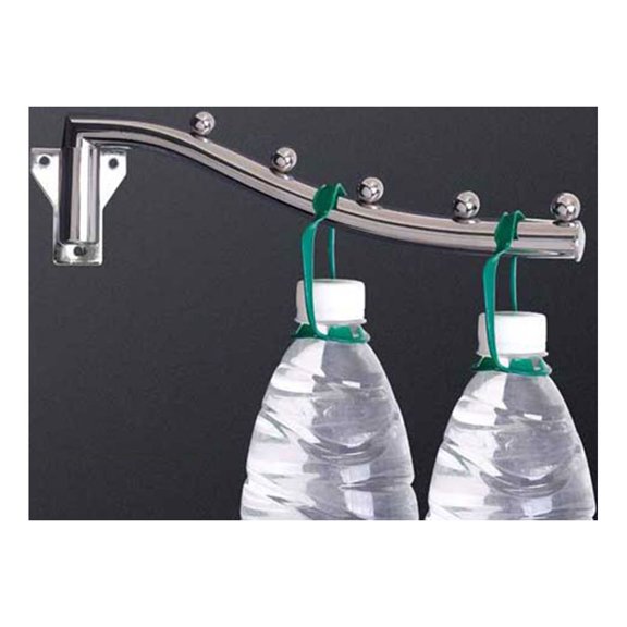 GARVALON Coat Hanger Rack Iron Rotatable Wall Mounted 1Pack Silver