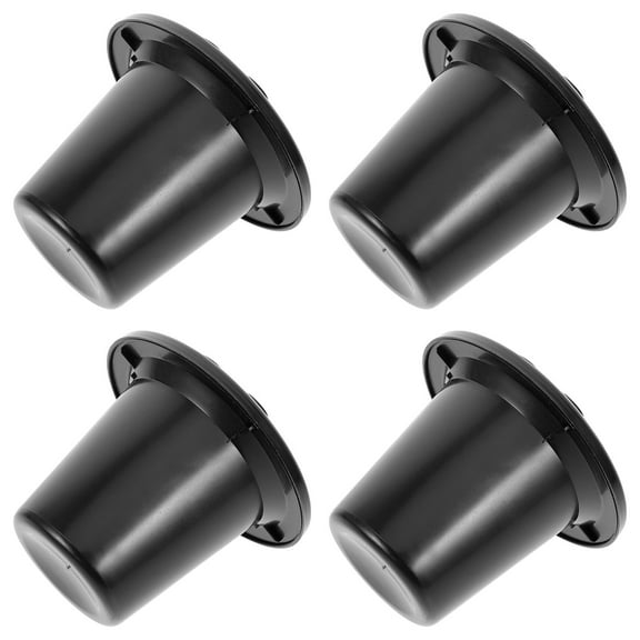 GARVALON 4Pcs Flower Arrangement Holder Memorial Flowers Vase Black Plastic Foam Base Garden Decorations