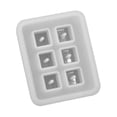 thumbnail image 1 of GARVALON 4Pcs Silicone Bead Mold for DIY Projects Craft Making White and Sphere Shapes, 1 of 8