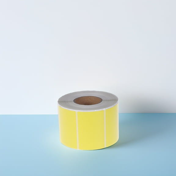 GARVALON 800 Labels per Roll Label Stickers Yellow Waterproof Oilproof Antifriction Writable Milk Tea Shop