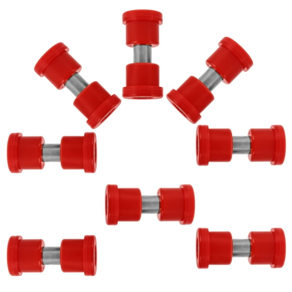 GARVALON 8Pcs Golf Cart Bushing Red Rubber Suspension Support for Golf Course 1.1x0.5x0.5in