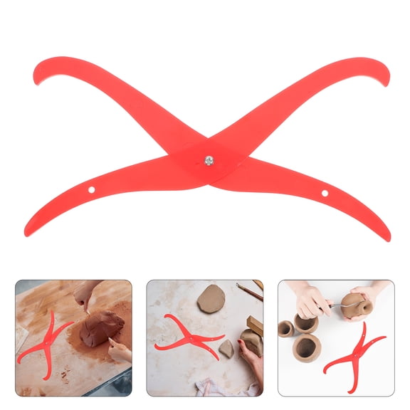 GARVALON Calipers Small 1 Set for Craftsmen Red Measuring Ruler Inner and Outer Dimensions Measurement