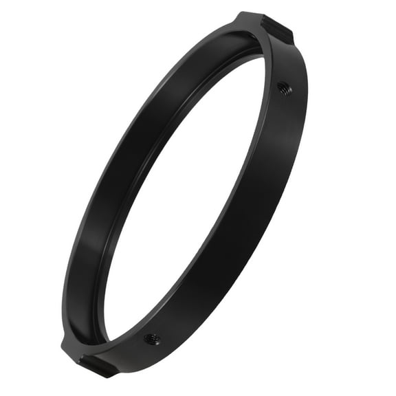 GARVALON Classic Retro Style 1Pack Headlight Mounting Bracket Black Aluminium Alloy For Night Rides