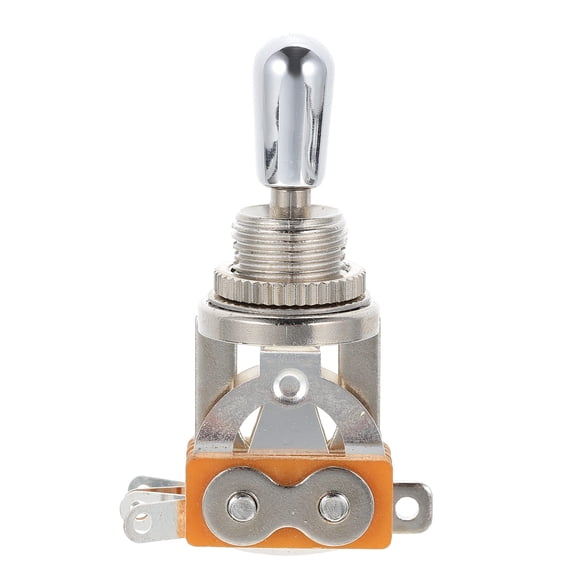 GARVALON Electric Guitar Parts 1Set Metal Guitar Toggle Switch Silver for Guitarists Outdoor Use