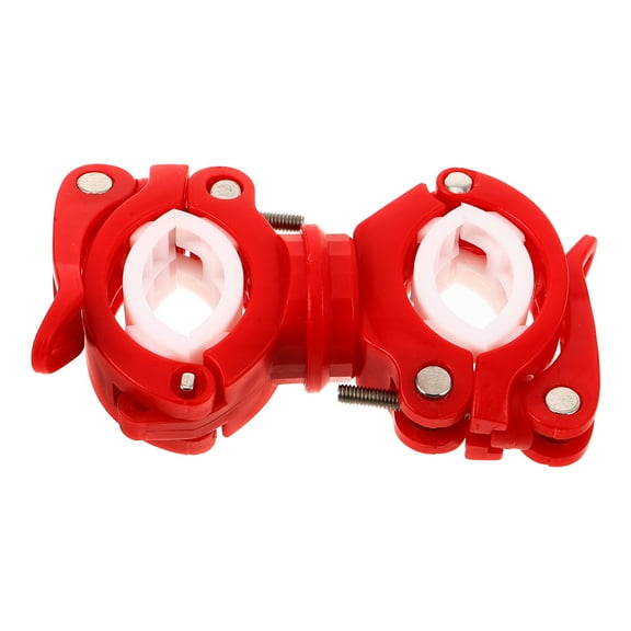 GARVALON Flashlight Holder for Bike 1Pcs Red Metal Easy Attachment for Cycling